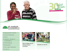 Tablet Screenshot of gfs-bielefeld.de